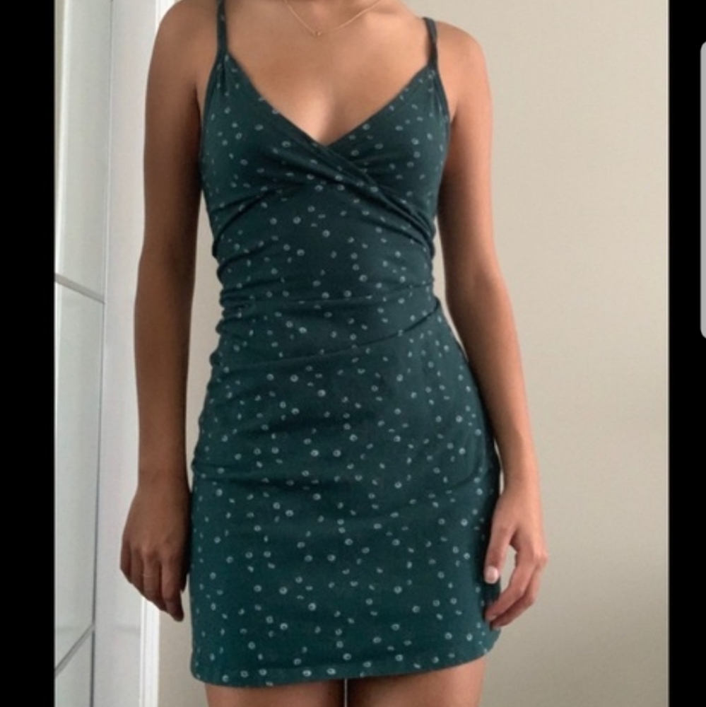 Brandy Melville Green Amara Dress